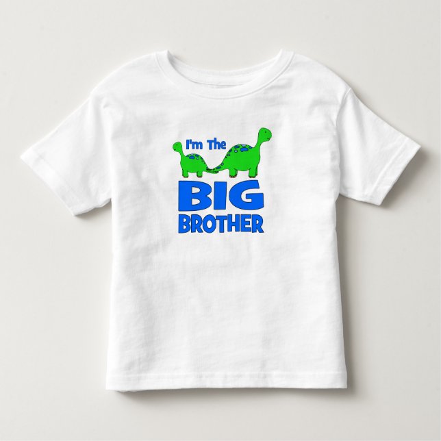 Ich bin der große Bruder! Custom Dinosaurier Desig Kleinkind T-shirt (Vorderseite)