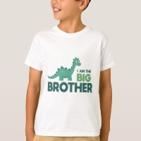 Ich bin der große Bruder Junge Cartoon Dinosaurier