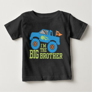 Ich bin der große Bruder-Monster-LKW Baby T-shirt