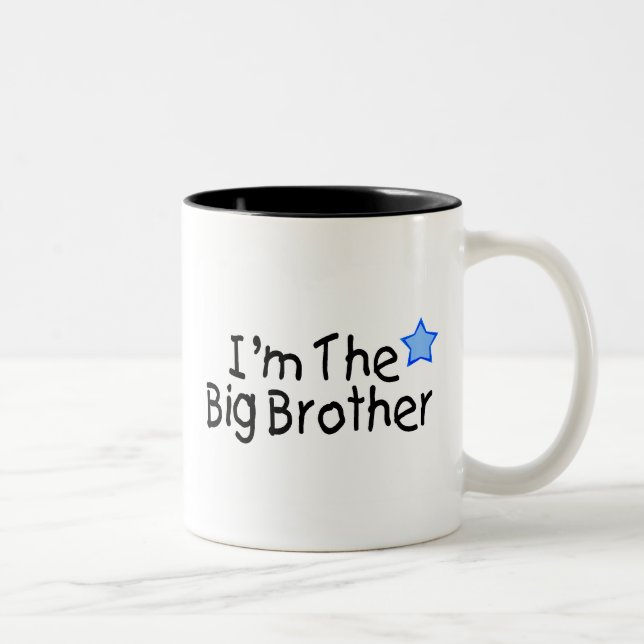 Ich bin der große Bruder Zweifarbige Tasse (Rechts)