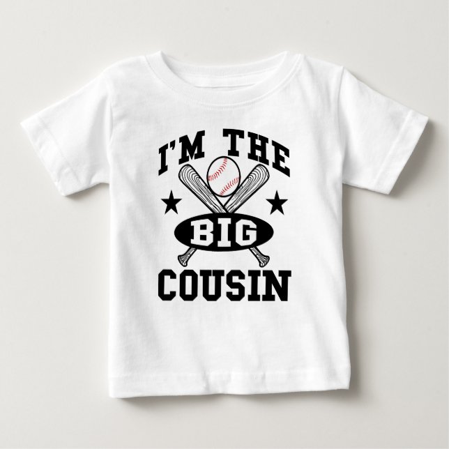 Ich bin der große Cousin Baby T-shirt (Vorderseite)