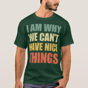 Ich bin der Grund, warum wir keine schönen Dinge h T-Shirt