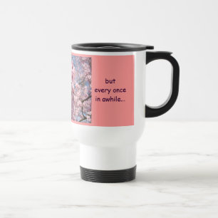Ich bin der gute! Die Tasse des Kaffees spendet ro