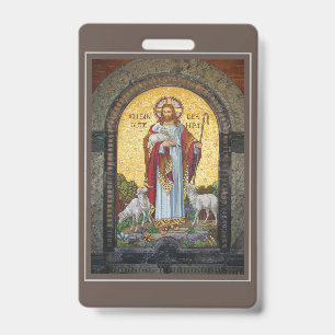 "ICH BIN DER GUTE HIRT" Johannes 10:11 Mosaik-Kuns Ausweis