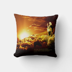 "Ich bin der gute Hirte. John 10:11 Pillow Kissen