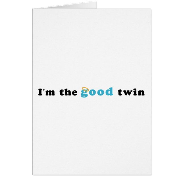 Ich bin der gute Zwilling (Vorne)