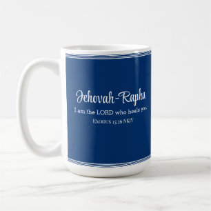 Ich bin der Herr, der dich heilt Bible Verse Blue Kaffeetasse