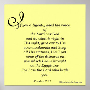 Ich bin der Herr, der dich heilt Poster