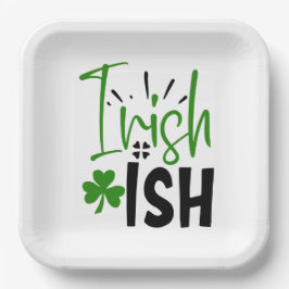 Ich bin der irische St. Patrick's Day Pappteller