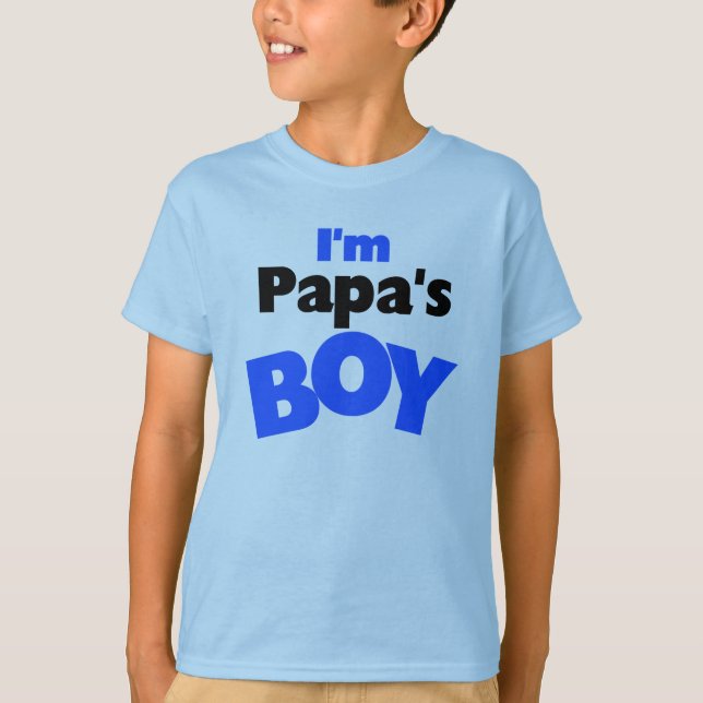 Ich bin der Junge des Papas T-Shirt (Vorderseite)