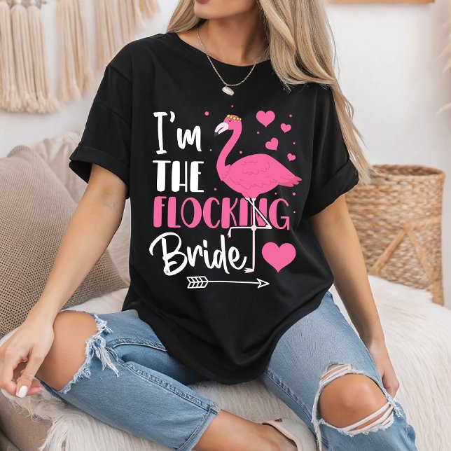Ich bin der Junggeselinnen-Abschied der Bride Flam T-Shirt (Von Creator hochgeladen)