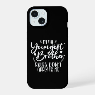 Ich bin der jüngste Bruder Sarcastic Bruder Cool iPhone 15 Hülle