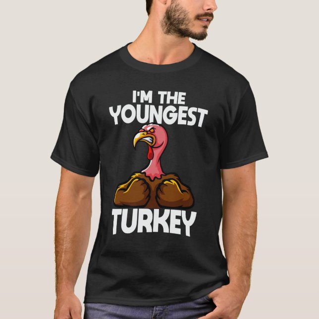 Ich bin der jüngste türkische Erntedank T-Shirt (Vorderseite)