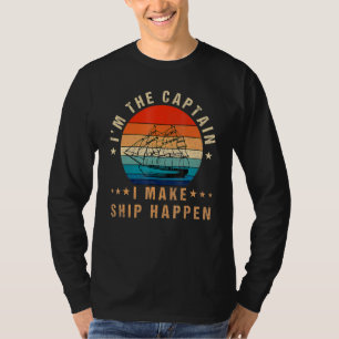 Ich bin der Kapitän, den ich das Schiff Vintag mac T-Shirt