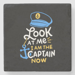Ich bin der Kapitän, der jetzt Captain Gift bootet Steinuntersetzer