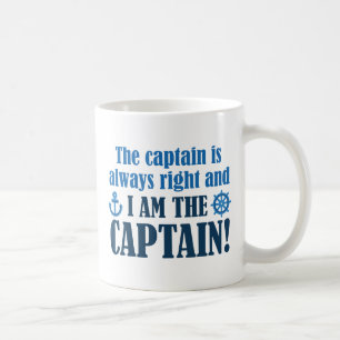 Ich bin der Kapitän Kaffeetasse