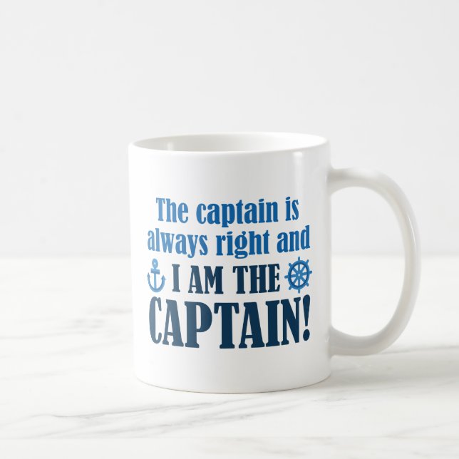 Ich bin der Kapitän Kaffeetasse (Rechts)