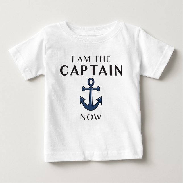 ICH BIN DER KAPITÄN NOW BABY T-SHIRT (Vorderseite)