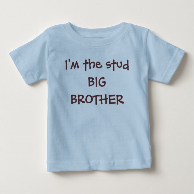 Ich bin der Kater-BIG-BRUDER Baby T-shirt (Vorderseite)
