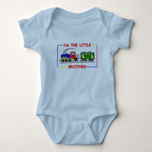 Ich bin der kleine Bruder Baby Strampler (Vorderseite)