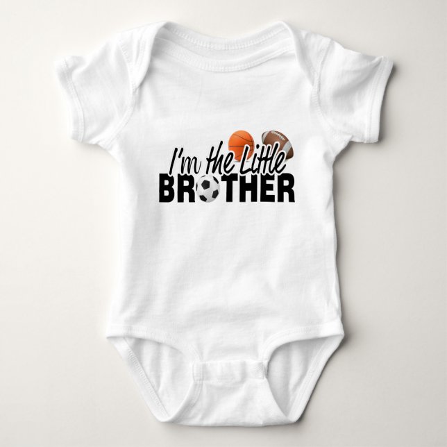 ICH BIN DER KLEINE BRUDER BABY STRAMPLER (Vorderseite)