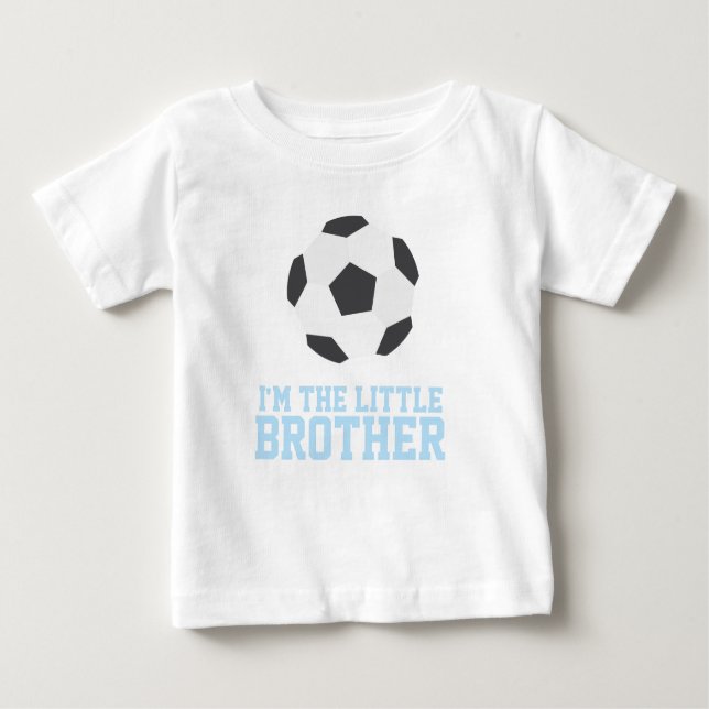 "Ich bin der kleine Bruder" Fußball Jersey Nummer Baby T-shirt (Vorderseite)