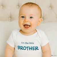 Ich bin der kleine Bruder, moderner, bunter Jungen