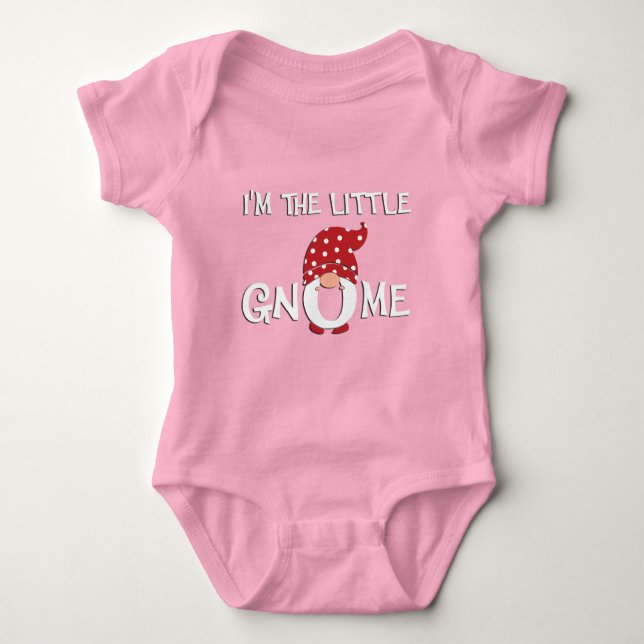 Ich bin der kleine Gnome Baby Bodysuit Baby Strampler (Vorderseite)