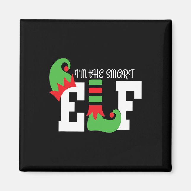 Ich bin der kluge Elf Matching Family Weihnachtslu Magnet (Vorne)