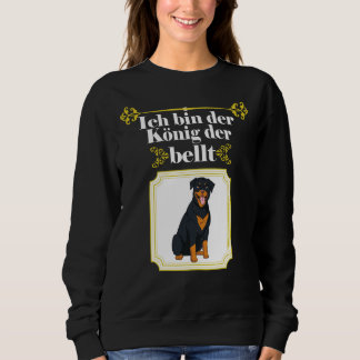 Ich bin der König, der Rottweiler-Hund bricht Sweatshirt