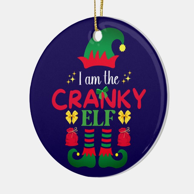 Ich bin der kranke Elf Keramik Ornament (Links)