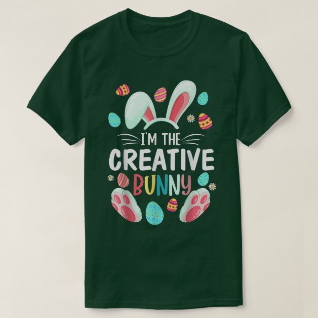 Ich bin der kreative Bunny Matching Family Osterte T-Shirt (Design vorne)