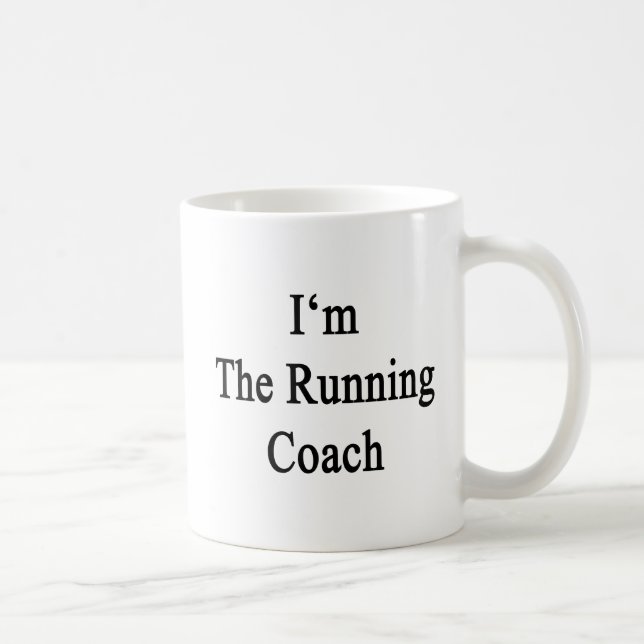 Ich bin der laufende Trainer Kaffeetasse (Rechts)