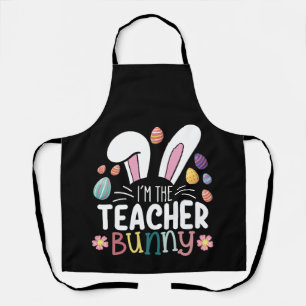 Ich bin der Lehrer Bunny Oster-Matching Schürze