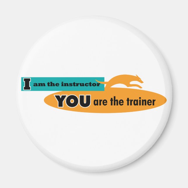 Ich bin der Lehrer, du bist der Trainer! Magnet (Vorne)