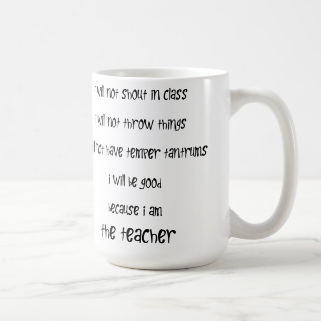 Ich bin der Lehrer! Tasse (Rechts)