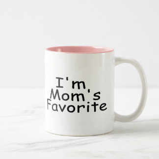 Ich bin der Liebling der Mama Zweifarbige Tasse