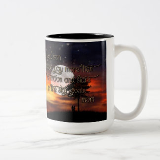 Ich bin der Lieblingssohn-Tasse der Mama Zweifarbige Tasse