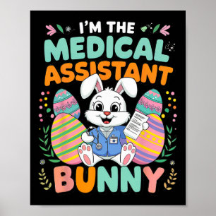 Ich bin der Medizinische Istant Bunny Oaster Fun Poster