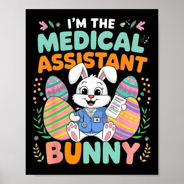 Ich bin der Medizinische Istant Bunny Oaster Fun Poster (Vorne)