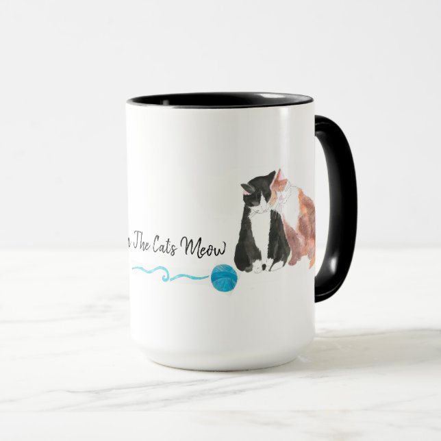 Ich bin der Meow-Wrap der Katze-Tasse Tasse (VorderseiteRechts)
