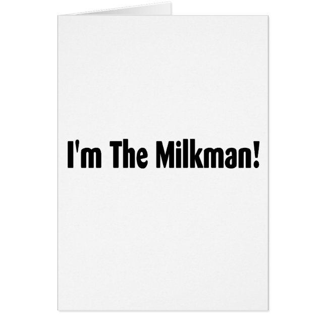 Ich bin der Milchmann (Vorne)