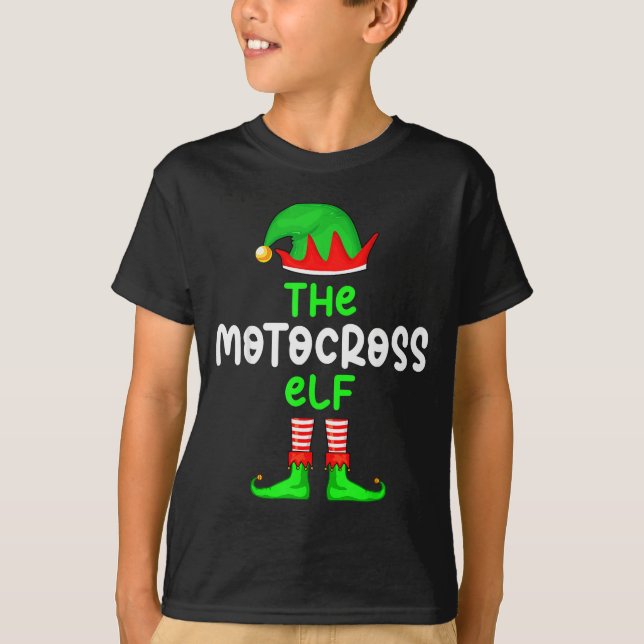 Ich bin der Motocross-Elf Dirt Bike Weihnachten pa T-Shirt (Vorderseite)