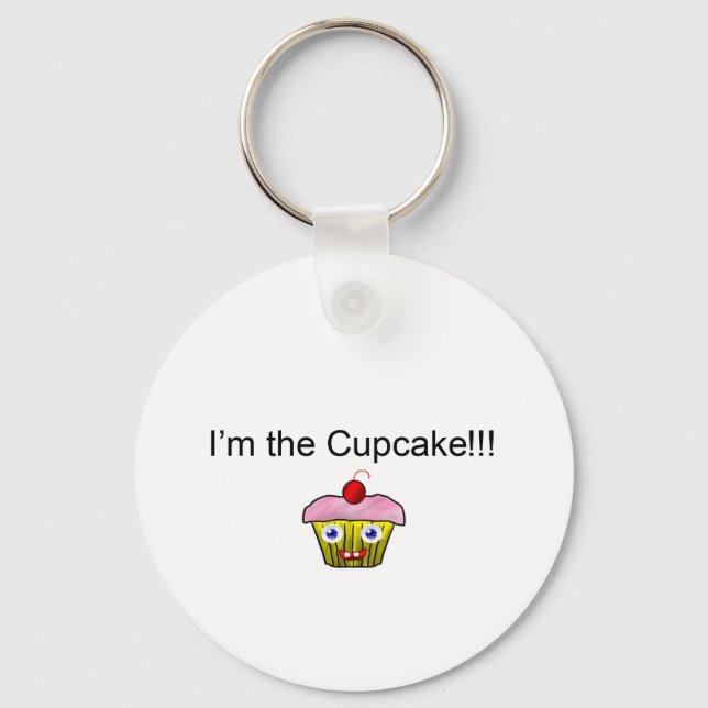 Ich bin der Niedliche Cupcake!! Schlüsselanhänger (Vorderseite)
