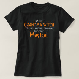 Ich bin der Oma Witch Funny Halloween Dunkler T -  T-Shirt