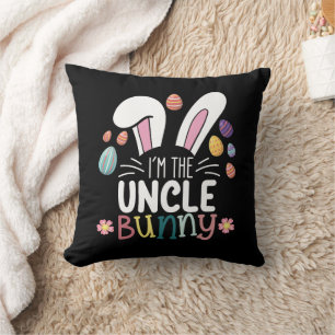 Ich bin der Onkel Bunny Oster-Familien-Matching Kissen