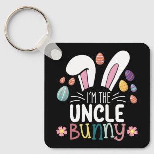 Ich bin der Onkel Bunny Ostern Familien-Matching Schlüsselanhänger