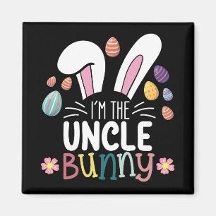 Ich bin der Onkel Bunny Ostern Familienübereinstim Magnet