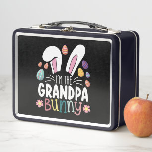 Ich bin der Opa Bunny Ostern Familien-Matching Metall Brotdose