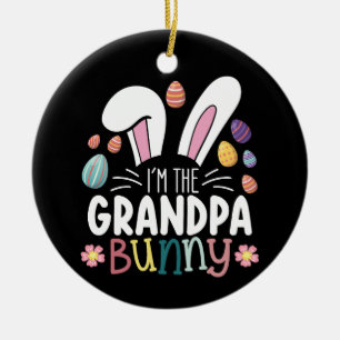 Ich bin der Opa Bunny Ostern Familienübereinstimmu Keramik Ornament